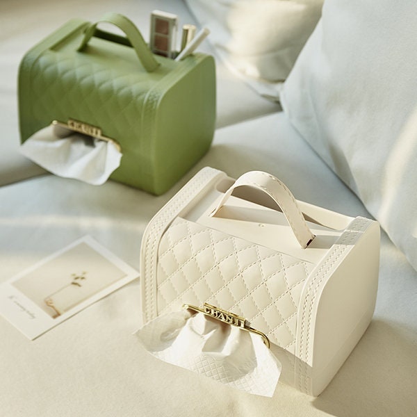 The Bad & Bougie  Handbag Inspired Decorative Tissue Box, Multifunctional Storage Box