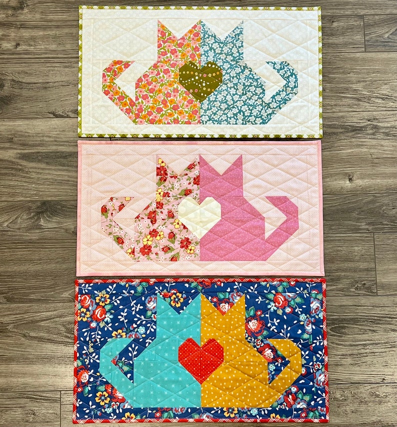 Mini Quilted Cat Mini Quilt, Wall Hanging - Etsy