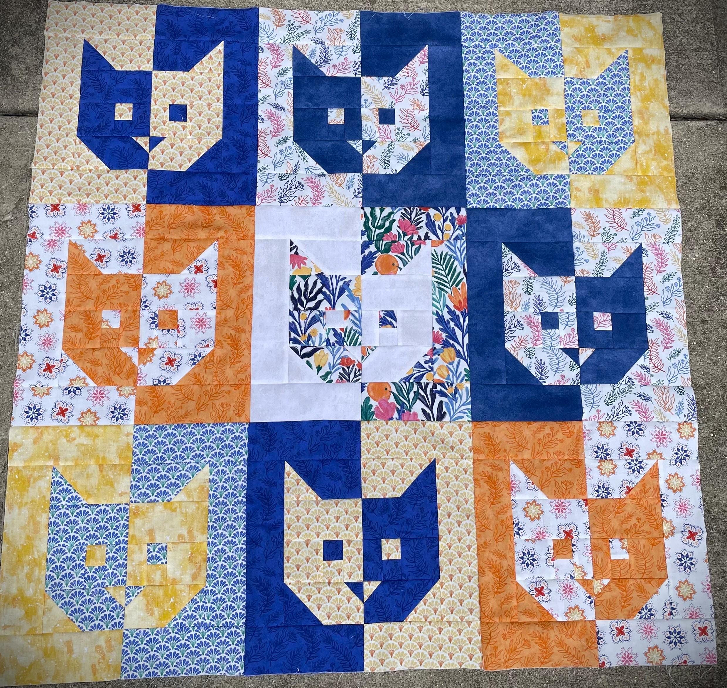 Copycat Quilt Pattern, Cat Quilt - Etsy