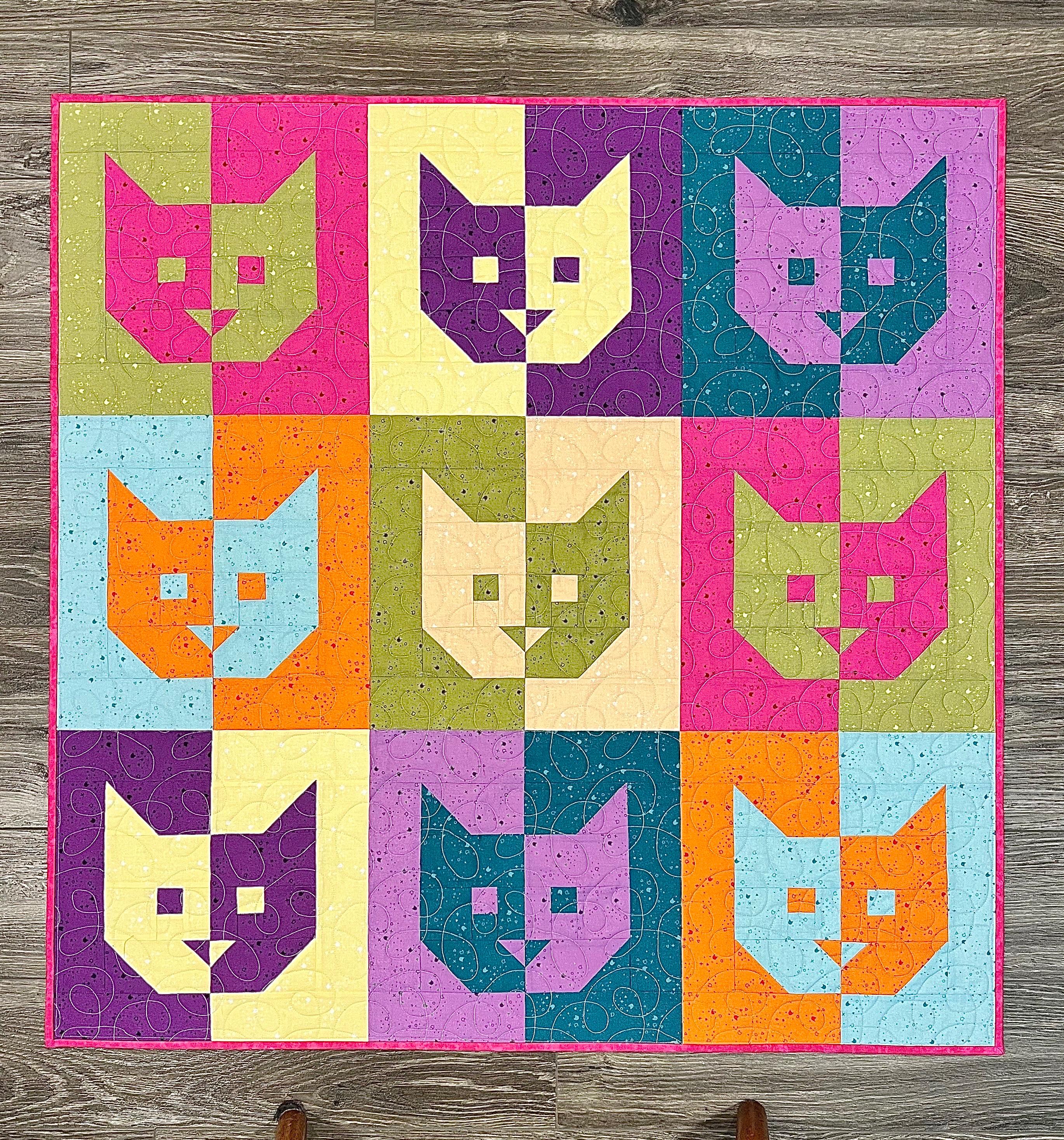 Copycat Quilt Pattern, Cat Quilt - Etsy