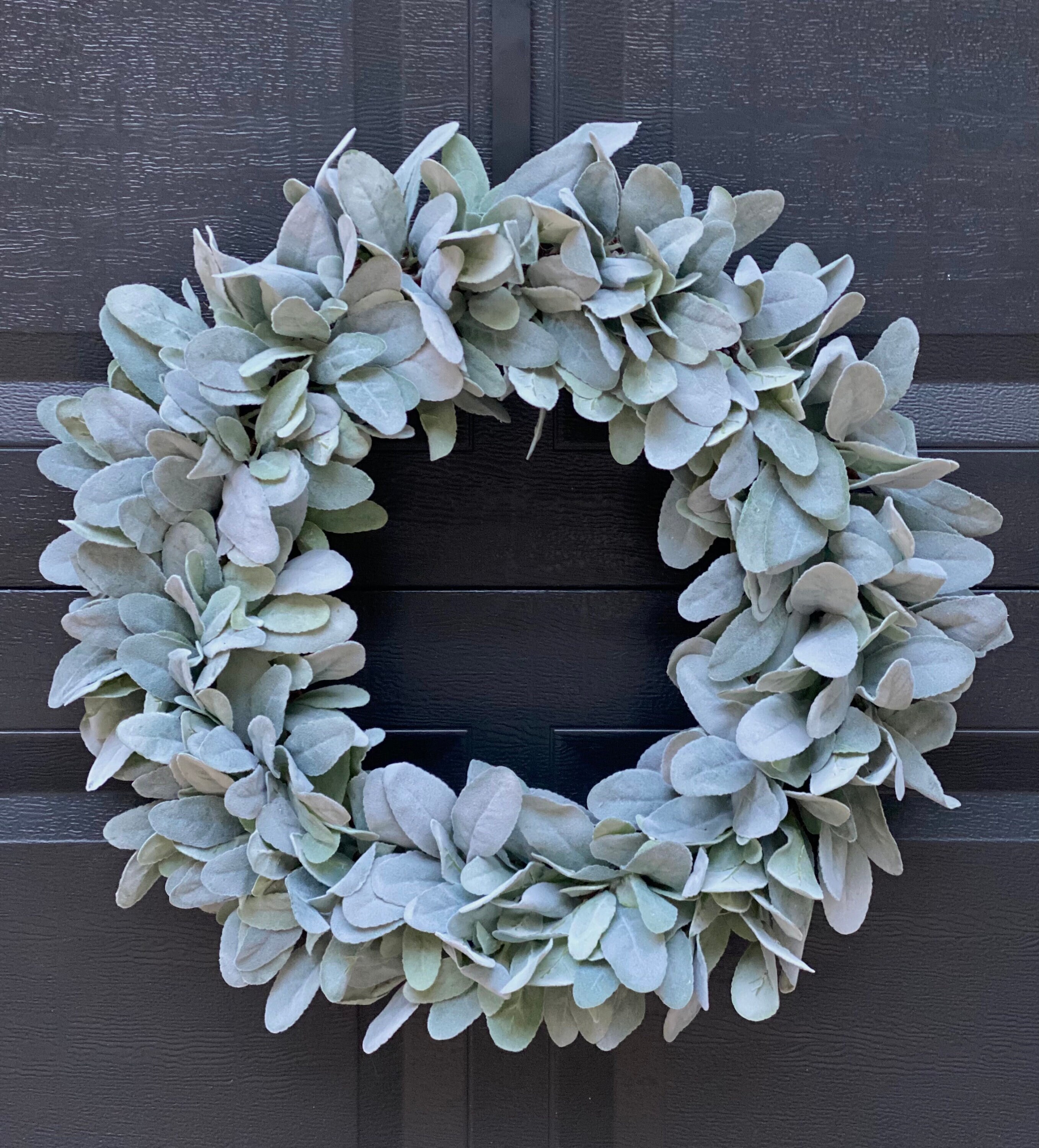 Lamb's Ear Wreath Greenery Wreath Wreath for Front Door Etsy