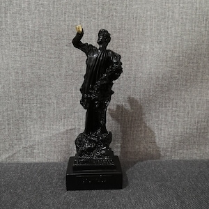 Dionysus Greek God Of Grape-harvest and Wine 16.5cm-6.50in Alabaster Handmade Sculpture White Marble Free Shipping - Free Tracking Number