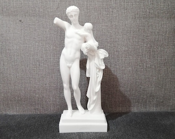 Hermes Of Praxiteles Statue Ancient Greek Roman God 24.5cm - 9.64In Alabaster Handmade Statue Free Shipping - Free Tracking Number