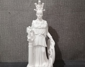 Atenea Pallas 26 cm - 10,23 pulgadas Diosa de la sabiduría romana griega antigua Atenea Estatua de alabastro hecha a mano Envío gratuito - Número de seguimiento gratuito