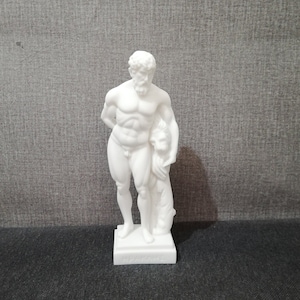 Hercules Ancient Greek Hero 21.5cm - 8.46in Museum Copy Ancient Greece Alabaster Handmade Statue Free Shipping - Free Tracking Number