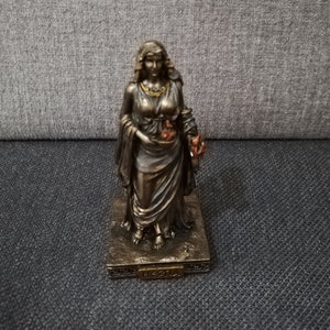 Hestia Greek Goddess of Hearth-Home Life-Family Small Figurine 8.5cm - 3.34in Greek Statues Free Shipping - Free Tracking Number
