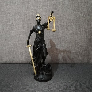 Themis Goddess Of Justice Greek Mythology 19.5cm-7.67in Alabaster & White Marble Handmade Sculpture Free Shipping - Free Tracking Number
