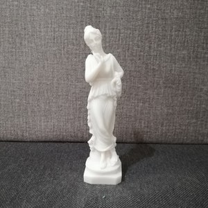 Dancer With Finger on Chin by Antonio Canova 15.5cm-6.10in Museum Copy Alabaster Handmade Sculpture Free Shipping - Free Tracking Number