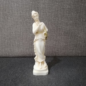 Dancer With Finger on Chin by Antonio Canova 15.5cm-6.10in Museum Copy Alabaster Handmade Sculpture Free Shipping - Free Tracking Number