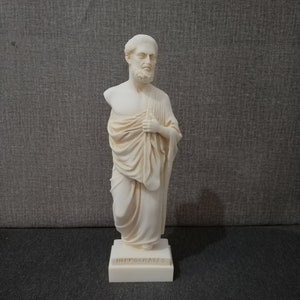 Hippocrates The Father of Medicine 24cm-9.45in Ancient Greece Handmade Marble Cast Sculpture Free Shipping - Free Tracking Number