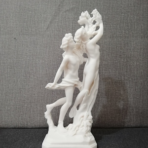 Apollo & Daphne By LORENZO BERNINI Museum Copy Alabaster Handmade sculpture 28.5cm-11.22in Free Shipping - Free Tracking Number