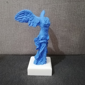 Nike of Samothrace 21cm - 8.26in The Winged Symbol of Victory Alabaster Handmade Sculpture Free Shipping - Free Tracking Number