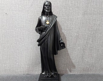 Handmade Alabaster Jesus Christ Statue – Religious Sculpture, 10.23 in