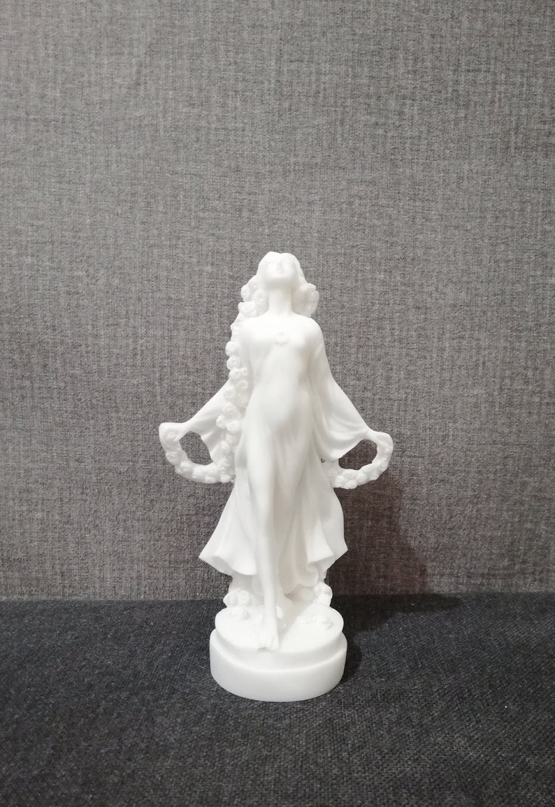 Proserpina Persephone Goddess Of Cult, Myths & Mysteries Alabaster Handmade Sculpture 18cm-7.08in Free Shipping Free Tracking Number image 1