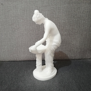 Hestia Greek Goddess of Hearth-Home Life-Family 22cm - 8.66in Greek Statues Alabaster Handmade Statue Free Shipping - Free Tracking Number