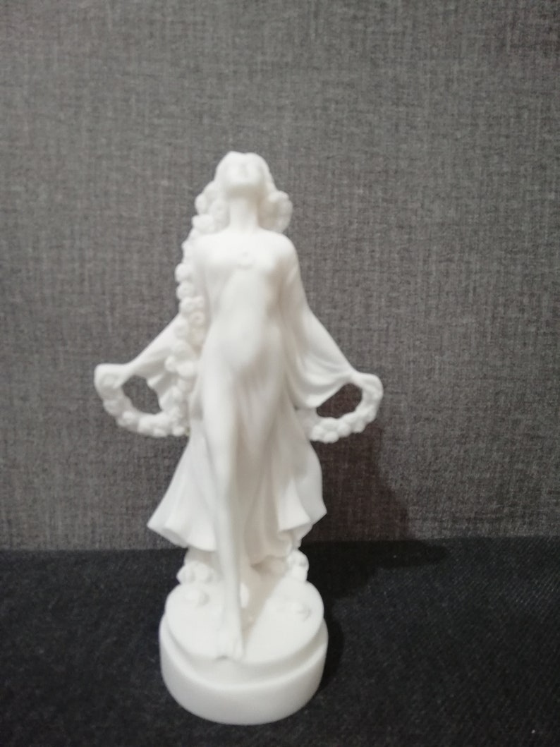 Proserpina Persephone Goddess Of Cult, Myths & Mysteries Alabaster Handmade Sculpture 18cm-7.08in Free Shipping Free Tracking Number image 2