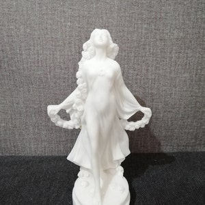 Proserpina Persephone Goddess Of Cult, Myths & Mysteries Alabaster Handmade Sculpture 18cm-7.08in Free Shipping Free Tracking Number image 3