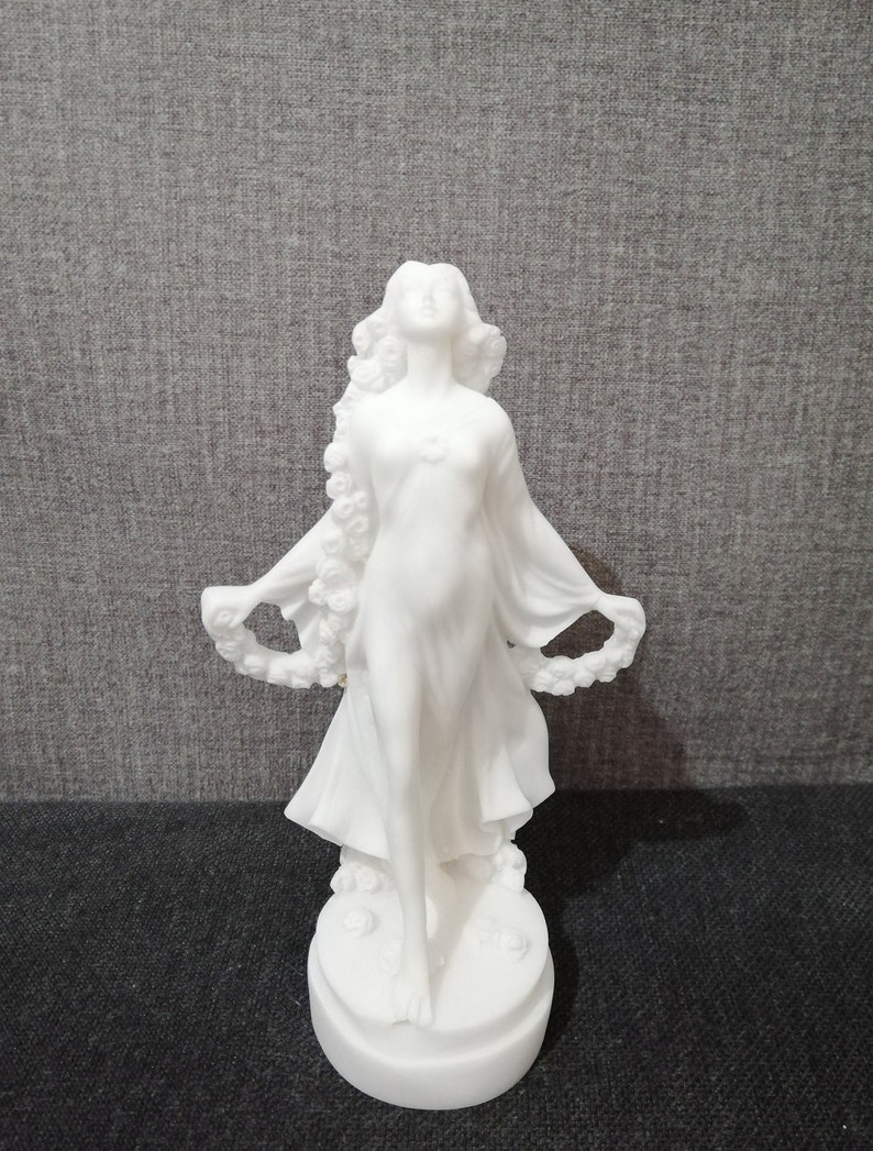 Proserpina Persephone Goddess Of Cult, Myths & Mysteries Alabaster Handmade Sculpture 18cm-7.08in Free Shipping Free Tracking Number image 3