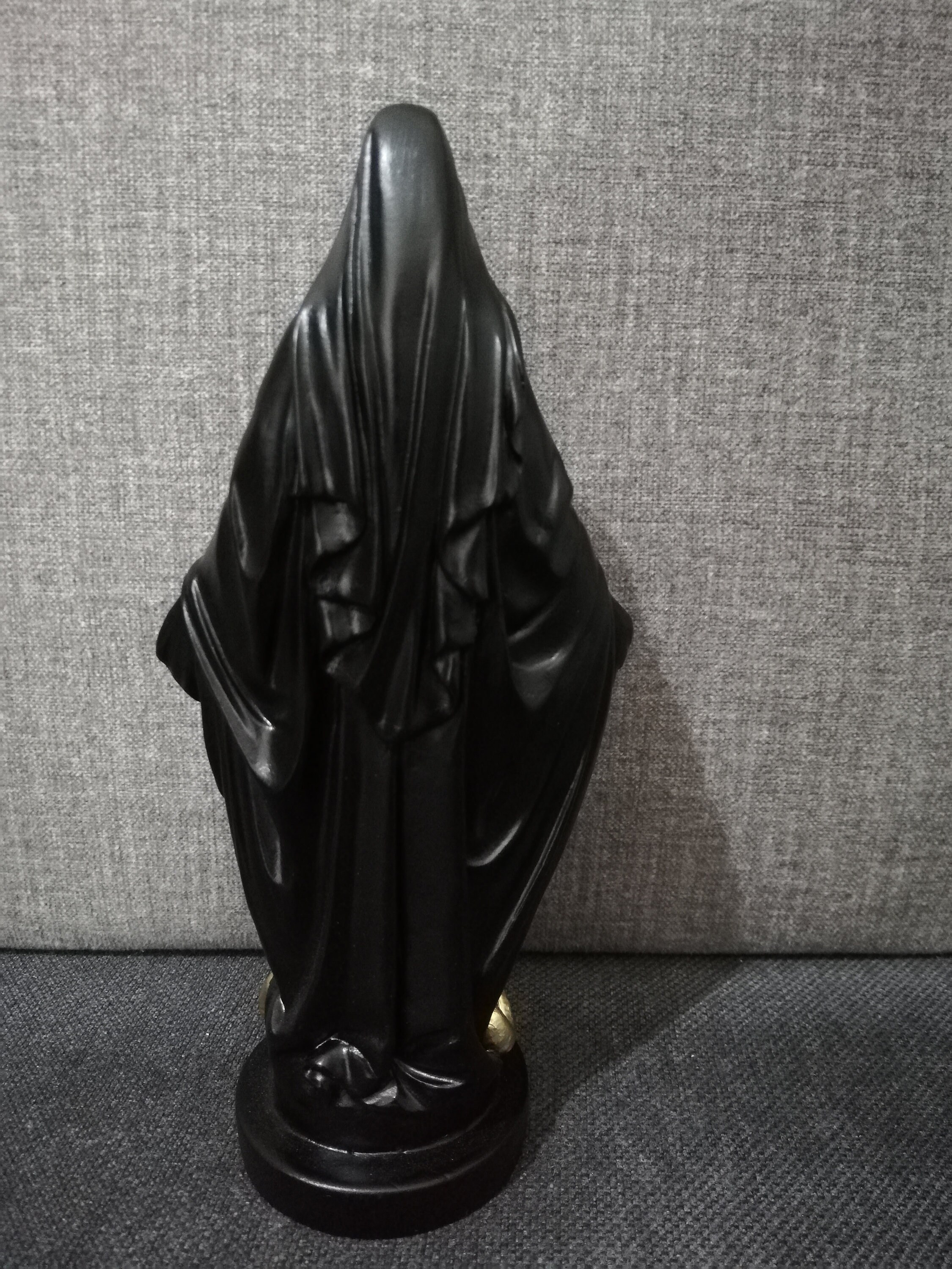 Statue Vierge Marie En Albâtre - 23cm Hauteur - Décoration Religieuse Madonna Mère De Jésus