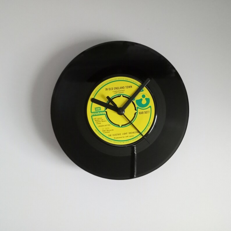 Reloj de pared con disco de vinilo ELO, ELO, Showdown con An Old England Town imagen 3