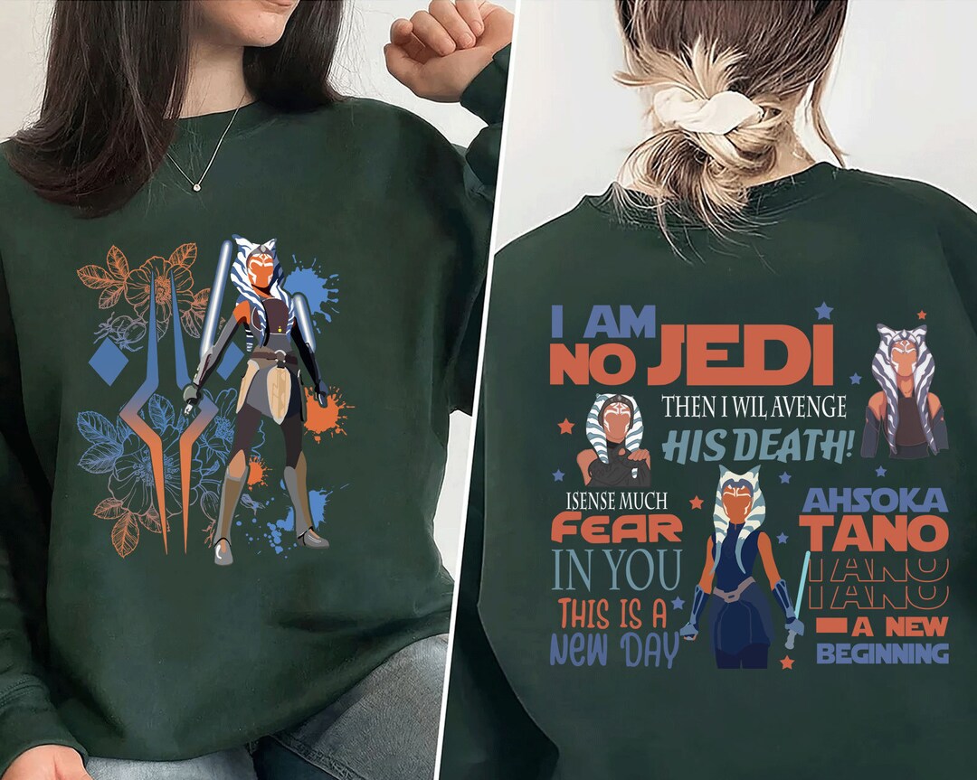 Star Wars Ahsoka Tano Shirt Floral Ahsoka Tano Shirt Fulcrum Etsy