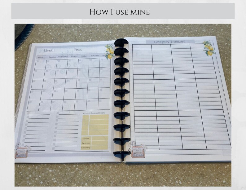 I print mine double sided and keep them in a disc-bound planner and I love it!