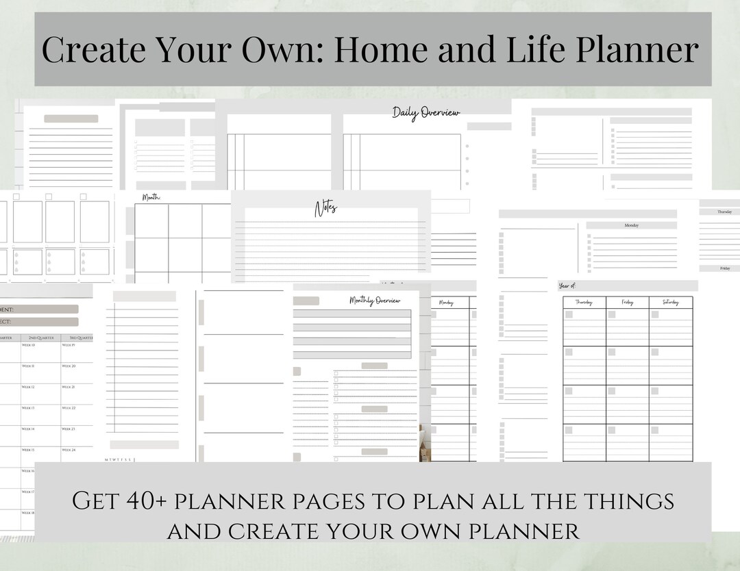 create-your-own-planner-all-the-pages-to-create-your-own-planner-etsy