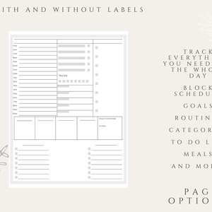 Daily Planner Printable / Meet Your Goals / Get Things Done / Routines ...