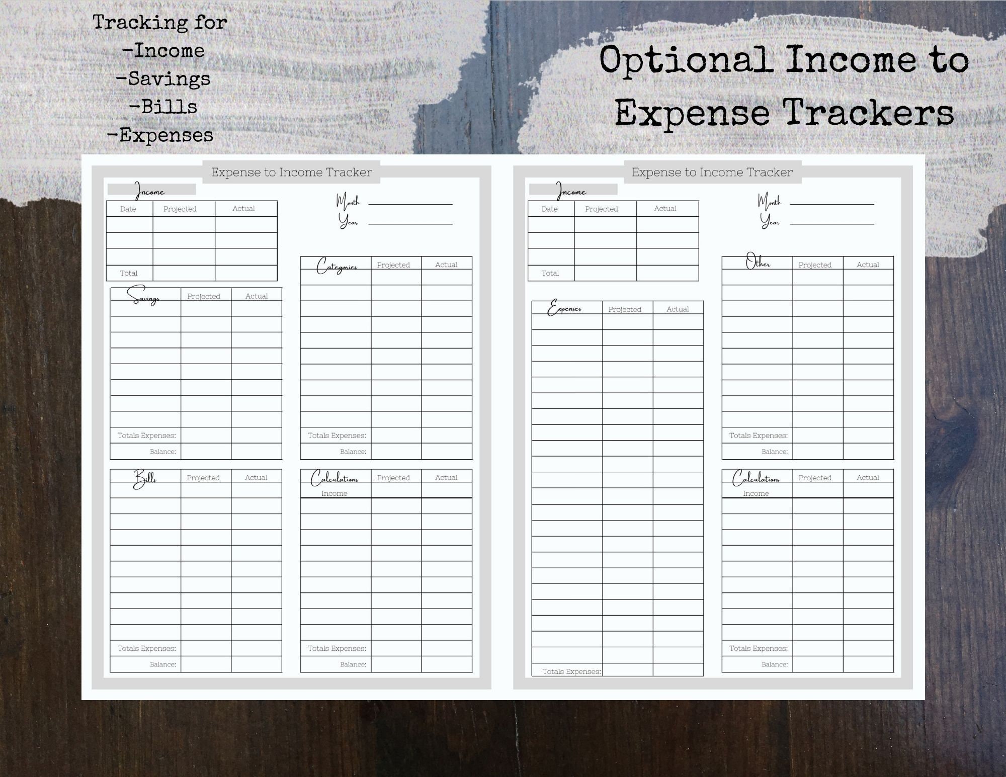 Budgeting Pack | Customizable for Your Needs | Income to Expense ...