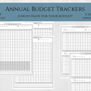 Annual Budget Trackers // Budget Must-Have // Intentional Budgeting