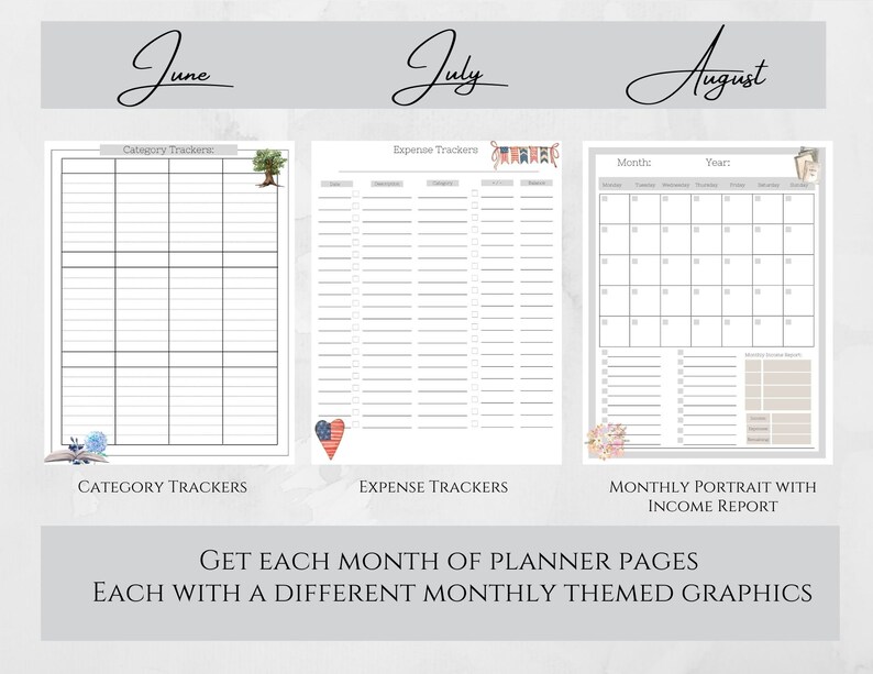 Here is June, July, and August's themes!