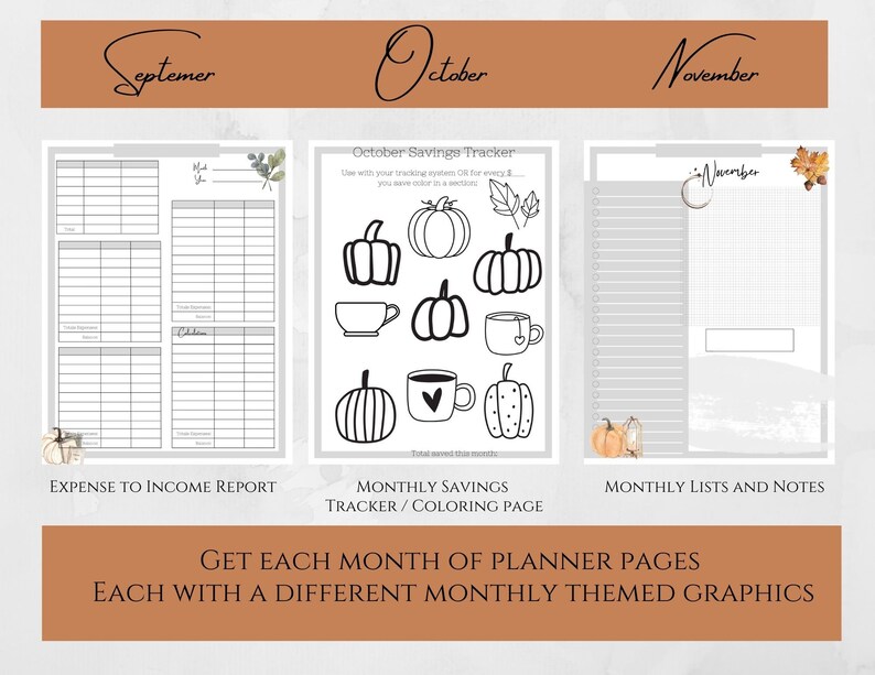 Here is September, October, and November's themes!