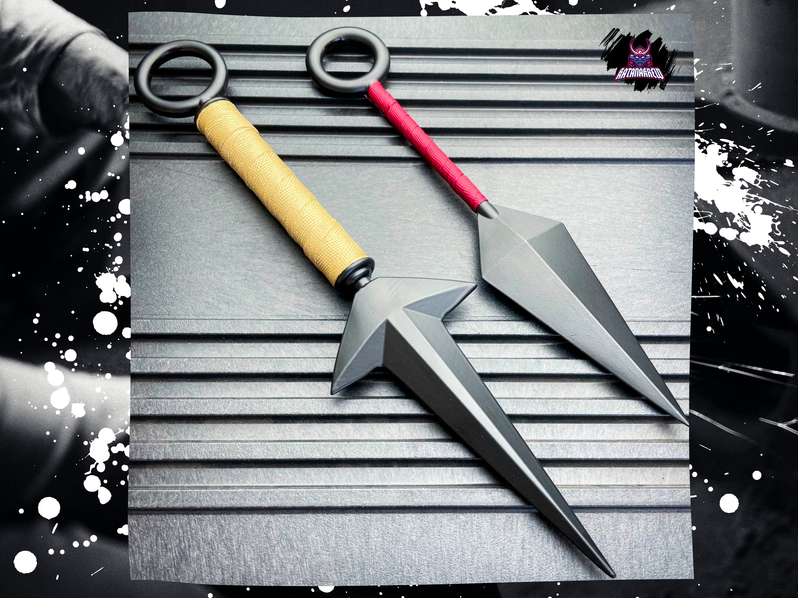 24PC Ninja Tactical Hunting MIXED Knives Ninjutsu Kunai Throwing Knife  Blade Set