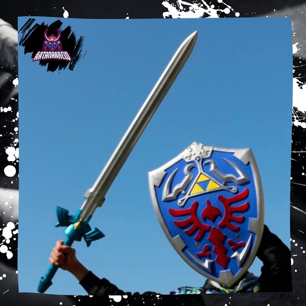 Legend of Zelda Link Hylian Master Skyward Sword and Shield Cosplay Prop Costume