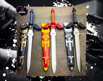 12" Legend Of Zelda Dark Link Master Sword Short Hylian Cosplay Replica Dagger
