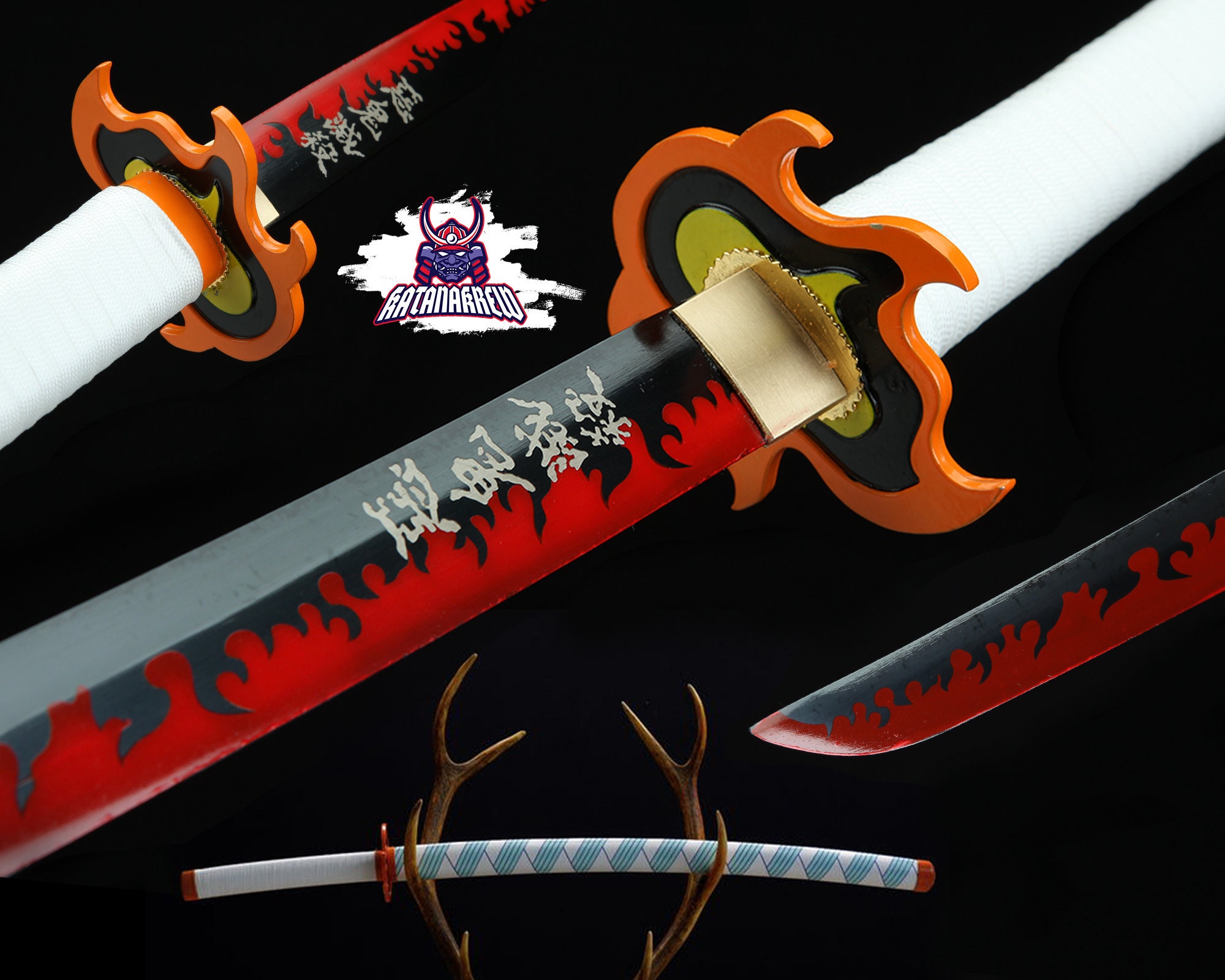 Mini Katana Rengoku Kyojuro de Demon Slayer ⚔️ Boutique Épées