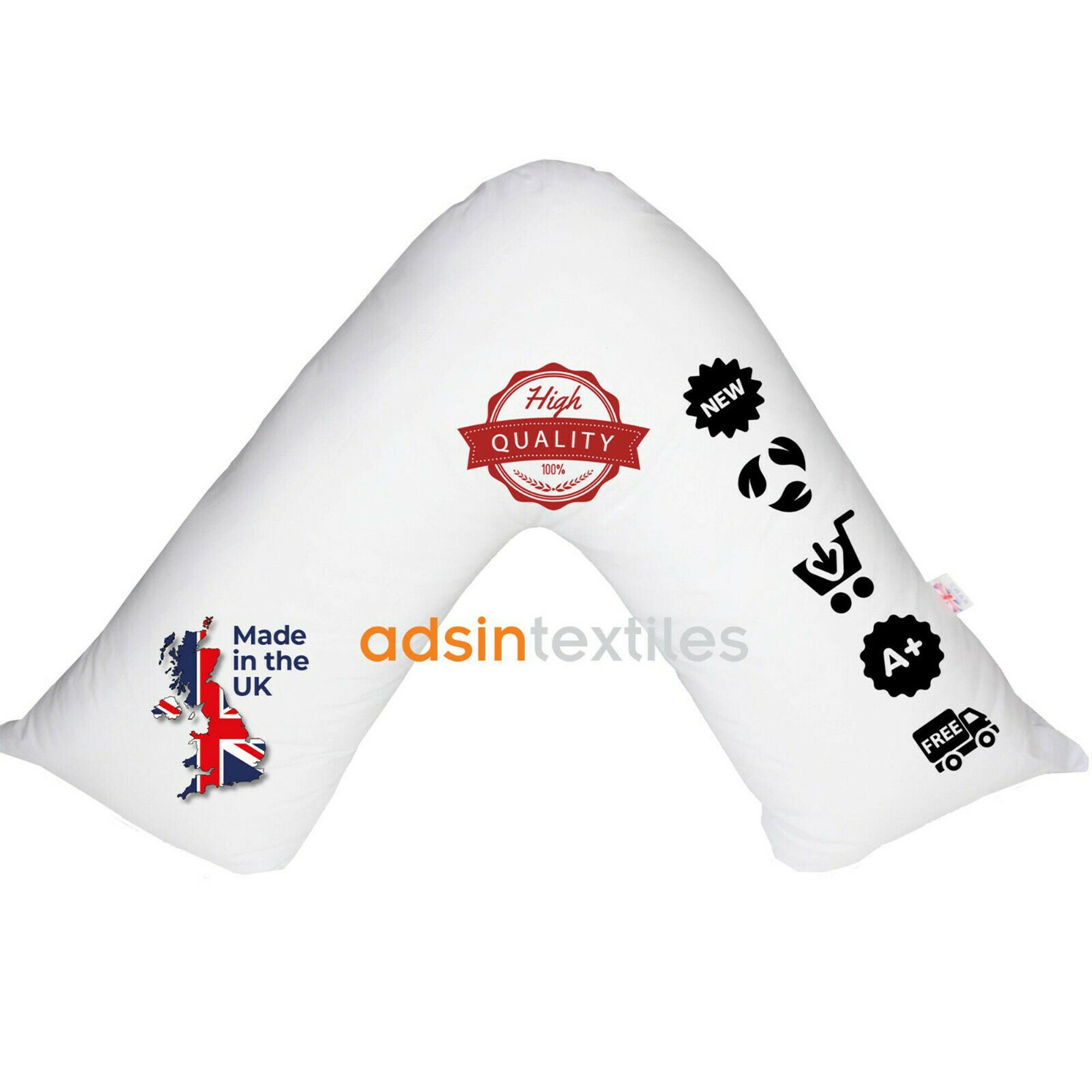 Orthopedic V Shaped Pillow Nursing Pregnancy Large Back Etsy