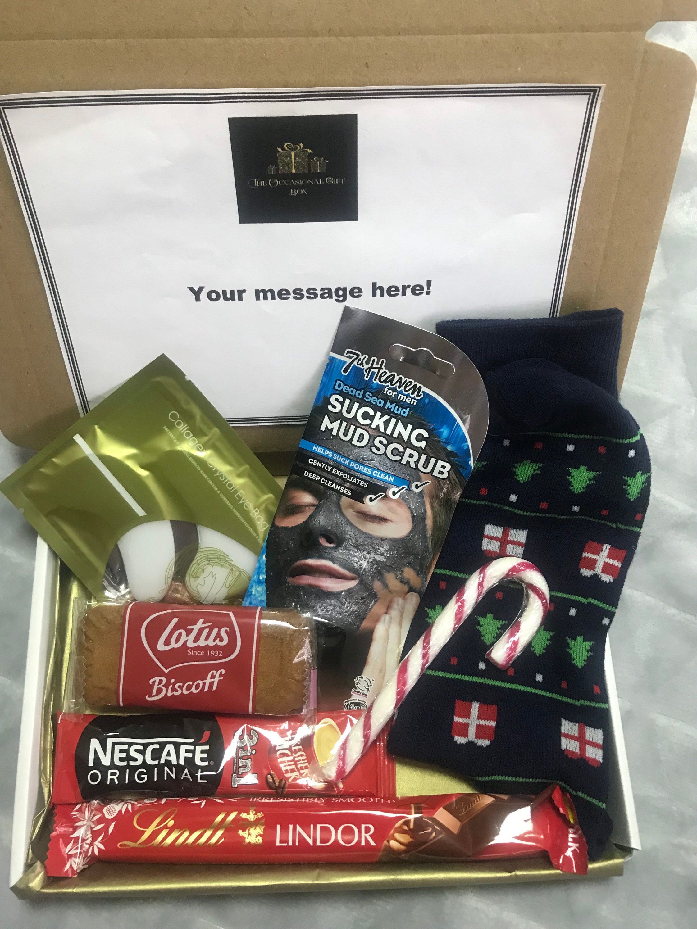 Mens Pamper Gift Box, Stocking Filler, Christmas Gift for Boys, Mens