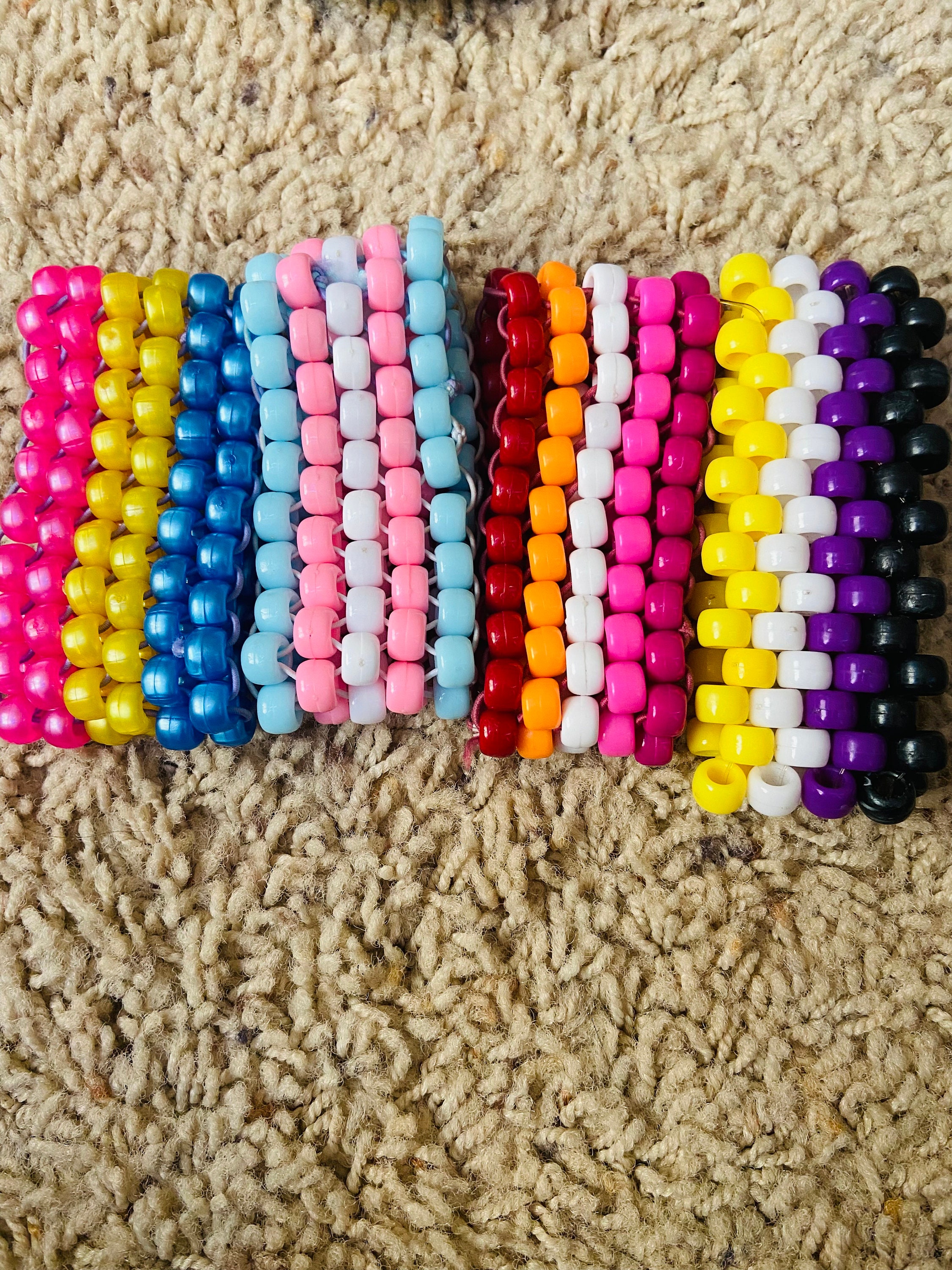 Kandi pride flag bracelets customize pony bead/kandi LGBTQ Etsy.de