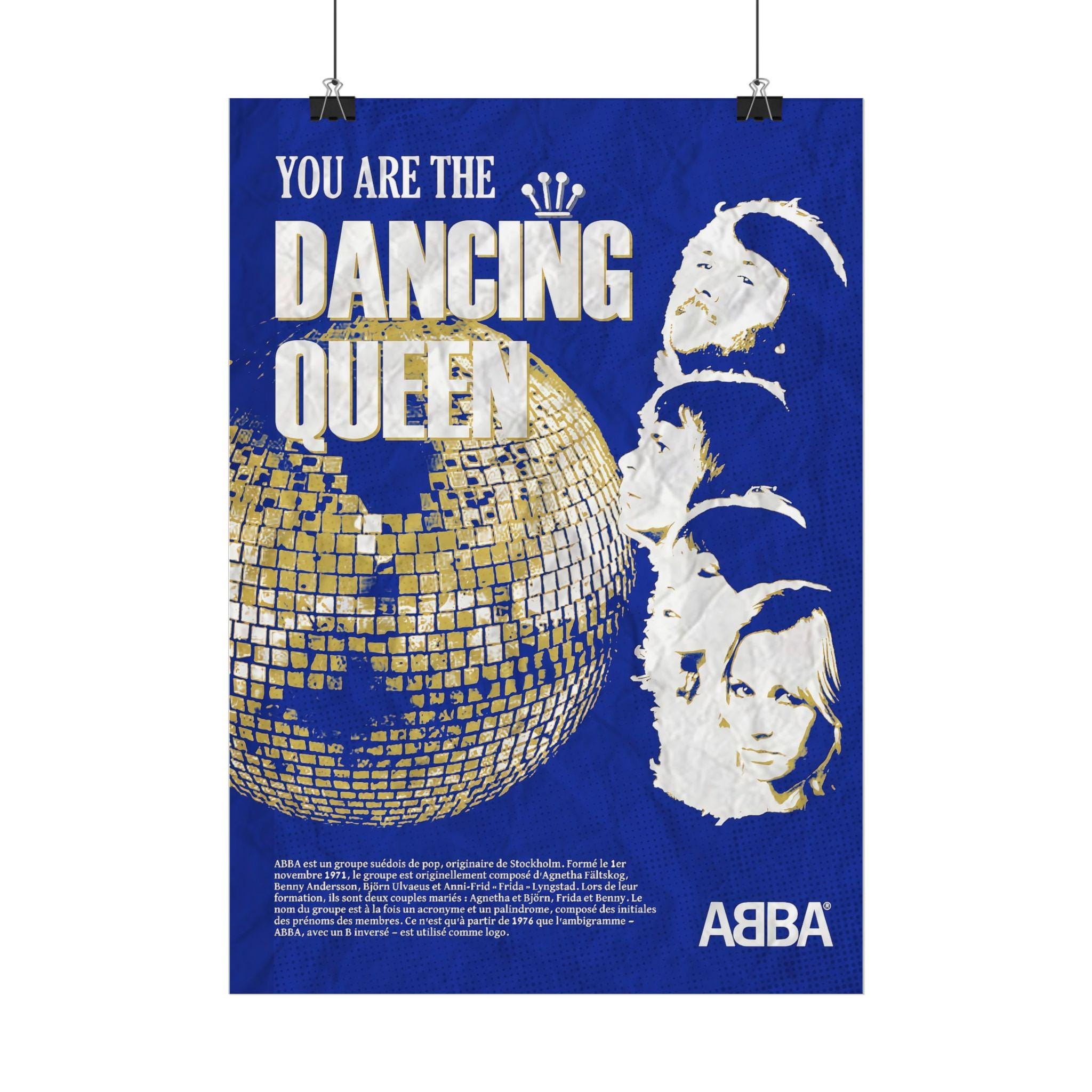 You Are the Dancing Queen Poster | ABBA Disco Music Wall Art - Etsy Canada