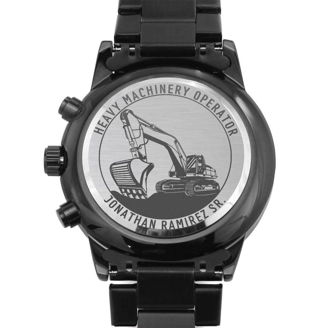 Personalized Excavator Operator Metal Watch Gift. Laser Engraved Gift for  Construction Worker. Customized Name Wristwatch. Machine Operator - Etsy