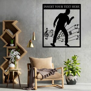 Personalized Male Singer Metal Sign. Custom Entertainer Wall Decor Gift ...