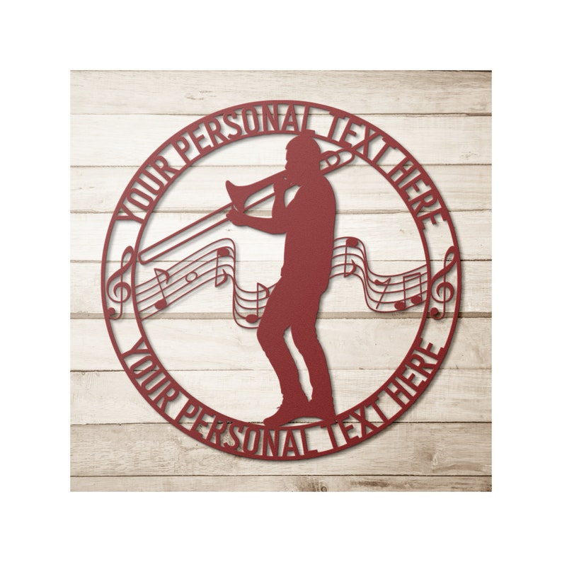 Personalized Trombone Player Name Metal Sign Trombone Player Etsy