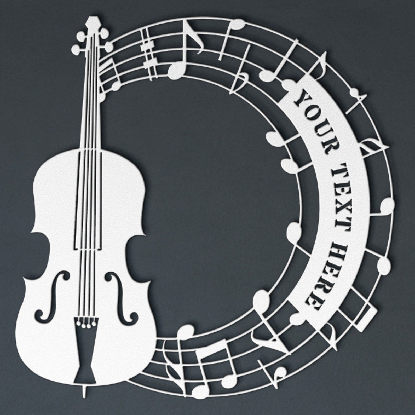 Personalized Cello and Notes Name Metal Sign. Custom Cellist Wall Decor ...