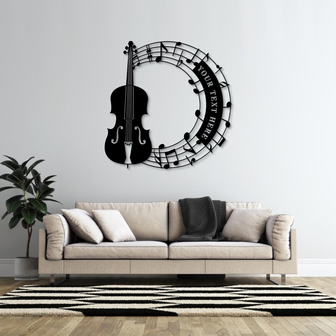 Personalized Cello and Notes Name Metal Sign. Custom Cellist Wall Decor ...
