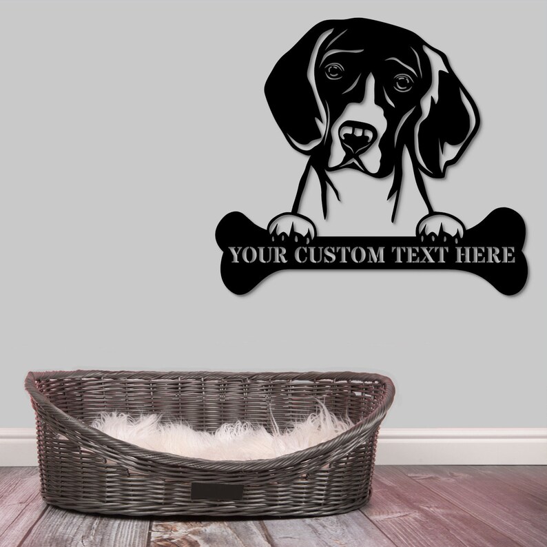 Personalized Beagle Name Metal Sign. Customizable Dog Owner Wall Decor ...