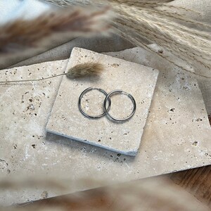 Hoop earrings silver 35mm, large gold hoops, silver hoops earrings, hoop earrings, gift for best friend, Valentine&#39;s Day gift