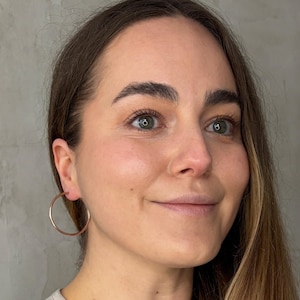 Hoop earrings silver 35mm, large gold hoops, silver hoops earrings, hoop earrings, gift for best friend, Valentine&#39;s Day gift