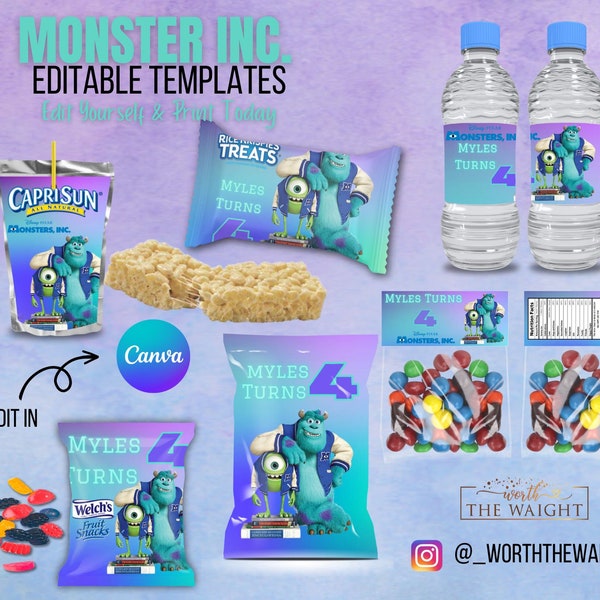 Monster Inc Favors - Etsy