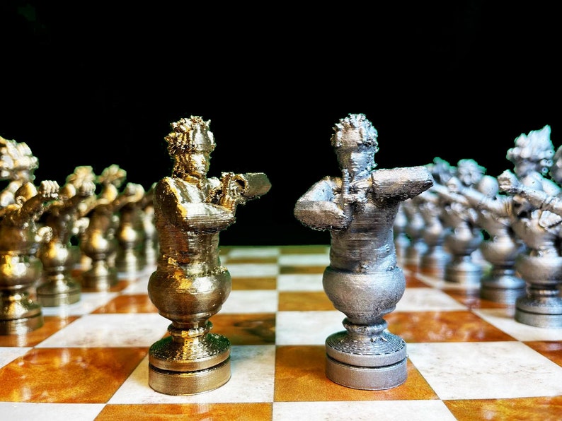 Anime Chess Set Naruto Chess Set Goku Chess Set Fight Etsy